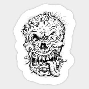 creepy zombie Sticker